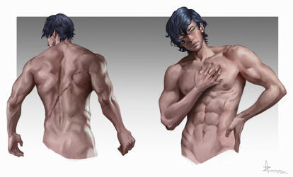 Art by Azarya, body/scars reference